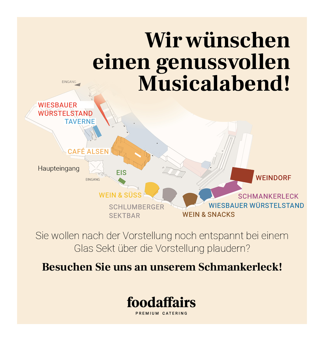 Plan der Genussmeile.
